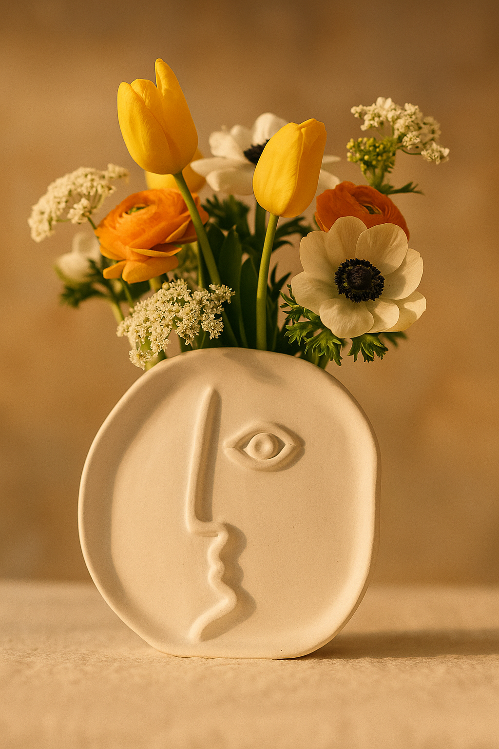 Round Face Vase