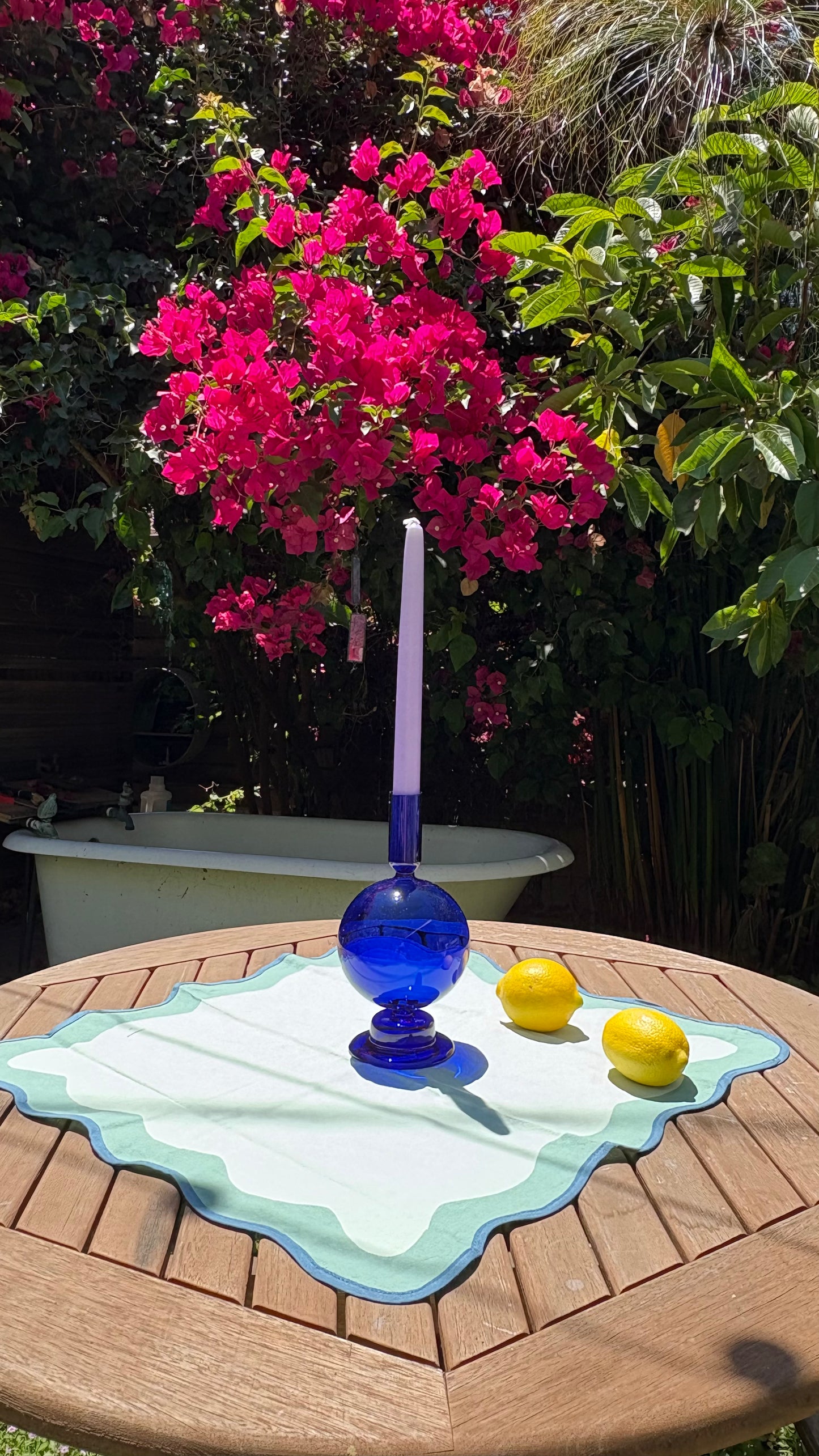 Blue Candleholder