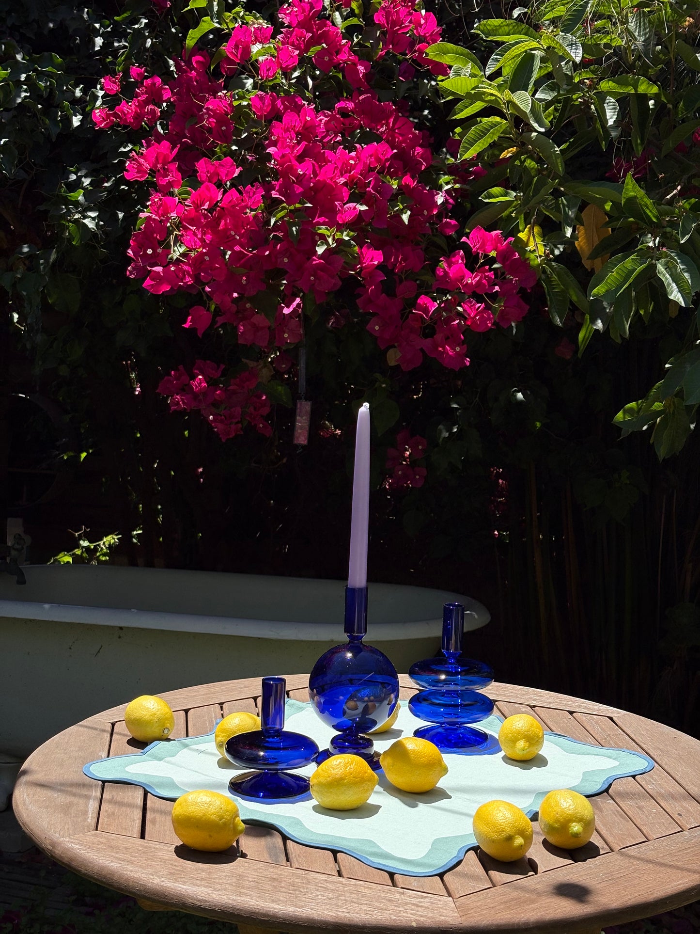 Blue Candleholder