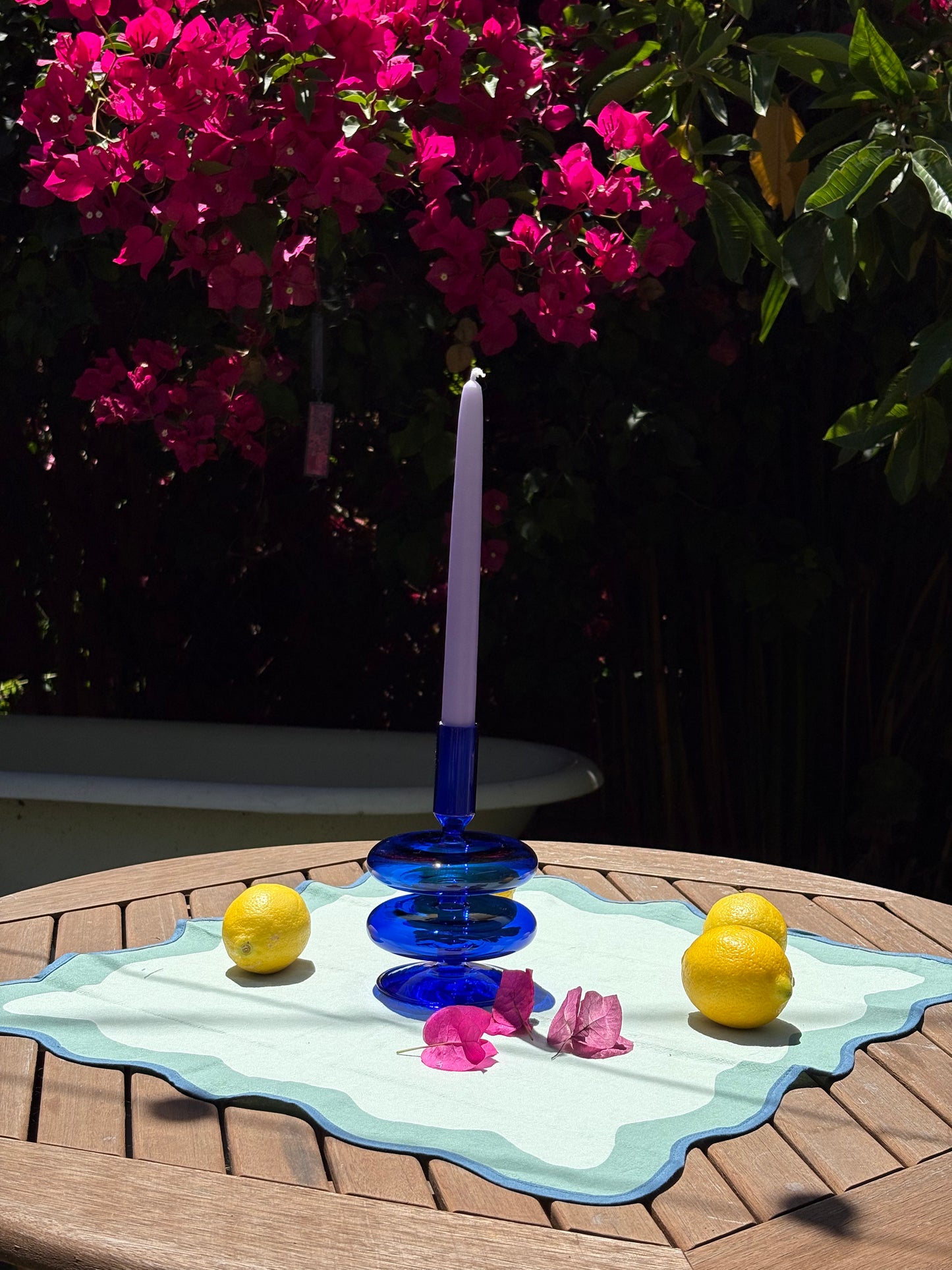 Blue Candleholder