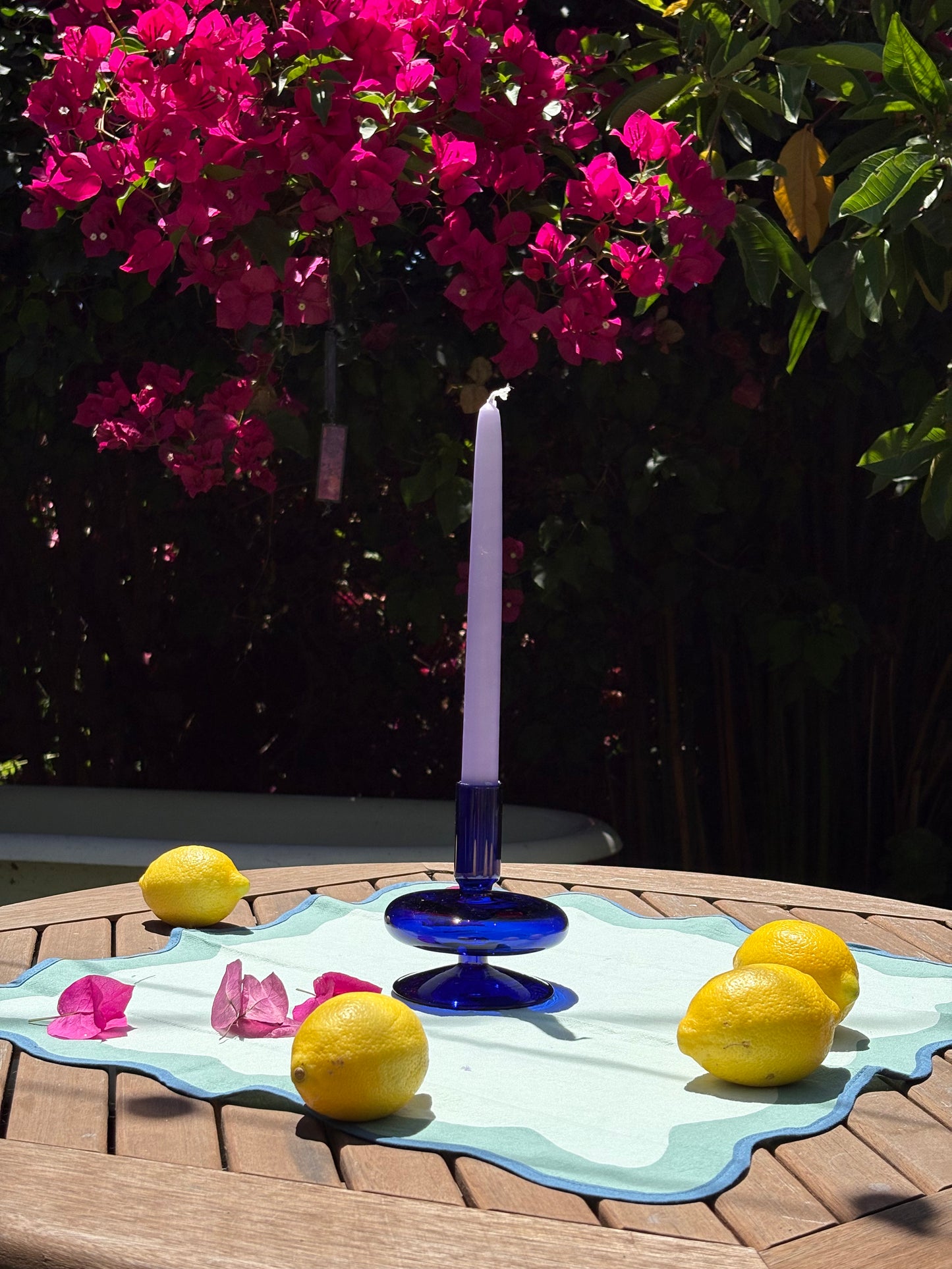 Blue Candleholder