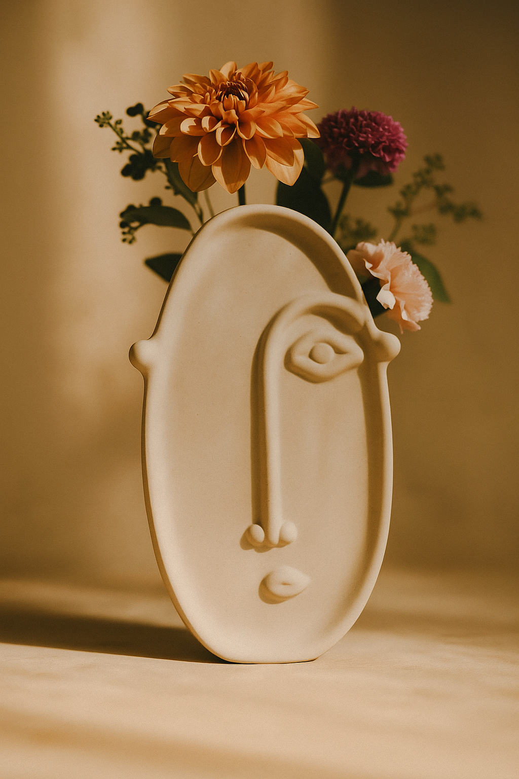 Oval Face Vase