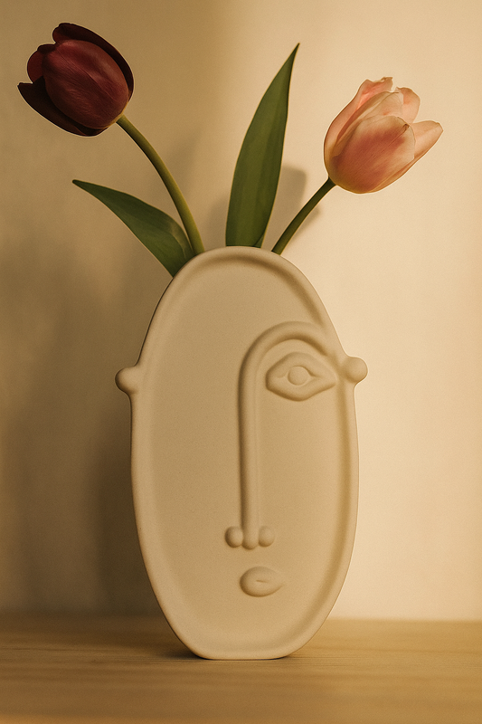 Oval Face Vase