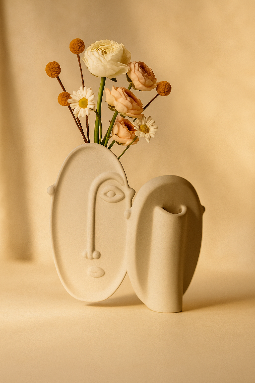 Oval Face Vase